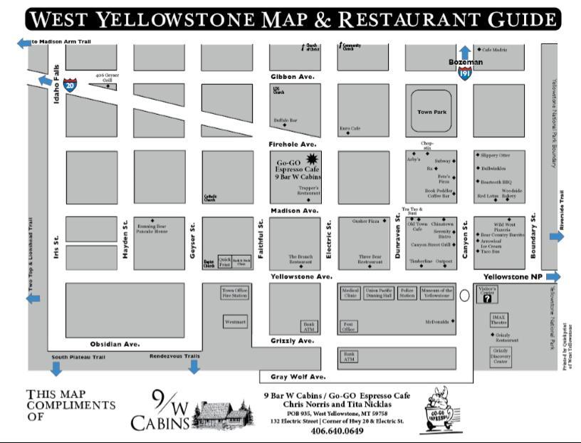 9 Bar W Cabins West Yellowstone Bagian luar foto